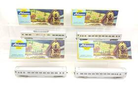 1821-1811 Athearn 4 Rare Trains Ho Yellow Box Atsf Passenger Cars 3 Coach And Vista Dome