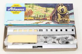 2121 Athearn Ho Blue Box Streamline Diner Car California Zephyr Silver Cafe Kit