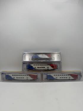 Ath25417 Athearn 23712 #6 N Scale Utah Frontrunner Engine And Bombardier Coach Set