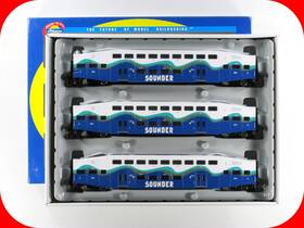 25912 Athearn Ho Scale Sounder Bombardier Passenger Set #305 234 404