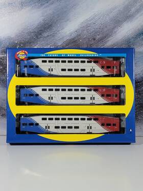 25921 Athearn New Ho Bombardier Coach 3-pack Uta Frontrunner 101 203 208