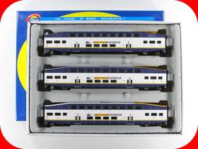 25924 Athearn Ho Scale West Coast Express Bombardier Set #105 202 207 -