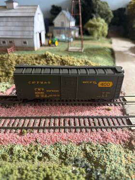 20040 Athearn 70362 Ho 40ft Express Box Car C St P M And O Omaha Road #20040. Iob