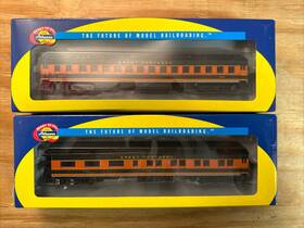 7836 Athearn 7835 Ho Scale #7835 Clerestory Coach #7836 Observation -great Northern Used