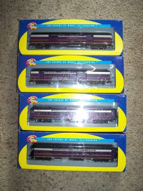 97534-07800 Athearn Ho Four Heavy Weight Passenger Cars Atlantic Coast Line Rtr