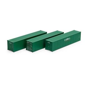 Ath16385 Athearn Ho 40ft Low Cube Container Clhu #1 3 Vehicles