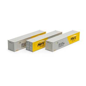 Ath16392 Athearn Ho 40ft Low Cube Container Easu #2 3 Vehicles