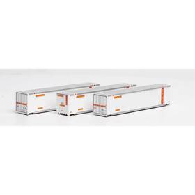 Ath17304 Athearn N 48ft Container Xtra #1 3 Vehicles Ath17304 Athearn N 48ft Container Xtra #1 3 Vehicles