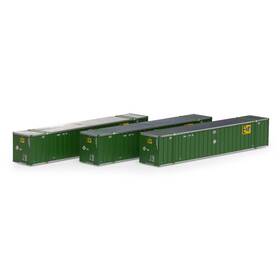 Ath17311 Athearn N 53ft Stoughton Containers Emp # 2 3 Vehicles