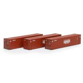 Ath17890 Athearn N 45ft Container Hmm/kobc #1 3 Vehicles