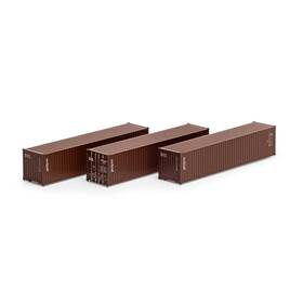 Ath20101 Athearn N 40ft Low Cube Container Tghu #2 3 Vehicles