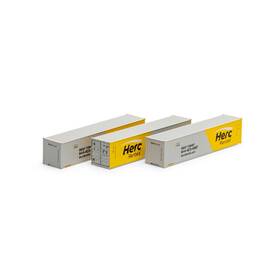 Ath20108 Athearn N 40ft Low Cube Container Easu #1 3 Vehicles