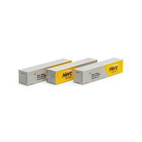 Ath20109 Athearn N 40ft Low Cube Container Easu #2 3 Vehicles