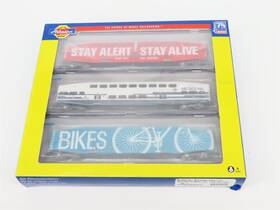 Ath25411 Athearn N Scax Metrolink Bombardier Passenger 3-pack Inch Bikes/stay Alert