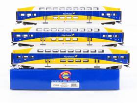 Ath25936 Athearn Ho Scale Mntx Northstar Bombardier Coach Passenger 3-car Set