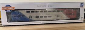 Ath25968 Athearn Bilevel Commuter Car - Uta Frontrunner Cab #107 Ho Scale Ath25968 Athearn Bilevel Commuter Car - Uta Frontrunner Cab #107 Ho Scale