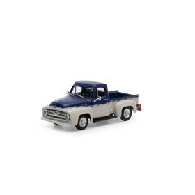 Ath26466 Athearn Ho Rtr 1955 Ford F-100 Pickup Blue/white Vehicles