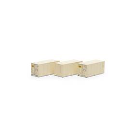 Ath27781 Athearn Ho Rtr 20ft Corrugated Container Ckru #1 3 Vehicles