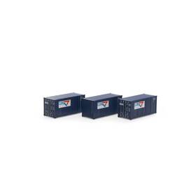 Ath27787 Athearn Ho Rtr 20ft Corrugated Container Cgtu #1 3 Vehicles