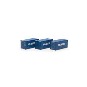 Ath27789 Athearn Ho Rtr 20ft Corrugated Container Mocu #1 3 Vehicles