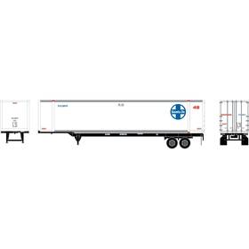 Ath27993 Athearn Ho 48ft Container With Chassis Sftu/bnz Vehicles