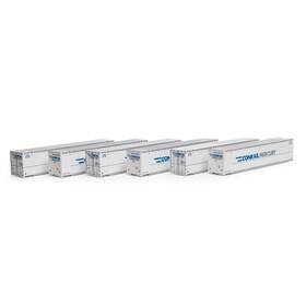 Ath28019 Athearn Ho 48ft Container Crmu #1 6 Vehicles