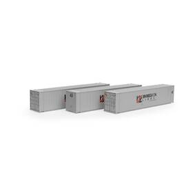 Ath28046 Athearn Ho Rtr 45ft Container Horizon Lines #1 3 Vehicles