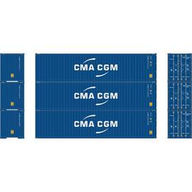 Ath28371 Athearn Ho Rtr 40ft Corrugated Container Ecmu 3 Vehicles