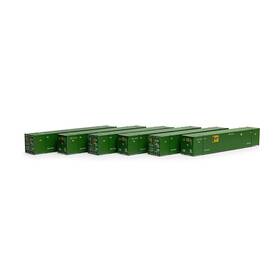 Ath28530 Athearn Ho 53ft Cimc Container Emp Emhu #2 6 Vehicles