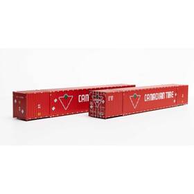 Ath28531 Athearn Ho 60ft Container Cdau #618007/618080 2 Vehicles
