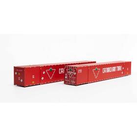 Ath28534 Athearn Ho 60ft Container Cdau #618123/618153 2 Vehicles