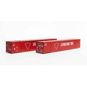 Ath28536 Athearn Ho 60ft Container Cdau #619038/620033 2 Vehicles