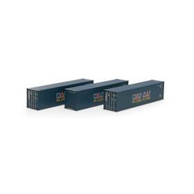 Ath29171 Athearn Ho Rtr 40ft Corrugated Container Wan Hai 3 Vehicles