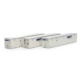 Ath40123 Athearn Ho Rtr 53ft Stoughton Containers Swift # 2 3 Vehicles