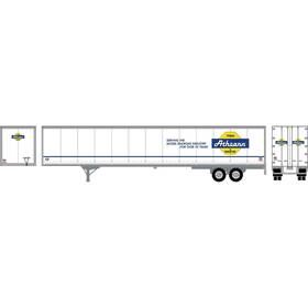 Ath72801 Athearn Ho Rtr 53ft Wabash Plate Trailer White Vehicles