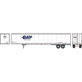 Ath72804 Athearn Ho Rtr 53ft Wabash Plate Trailer Bay Logistics #1 Vehicles