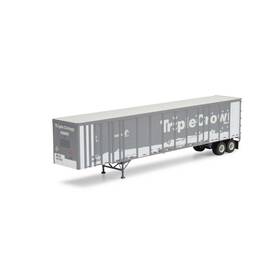 Ath72822 Athearn Ho 53ft Wabash Plate Trailer Mecz #461662 Vehicles