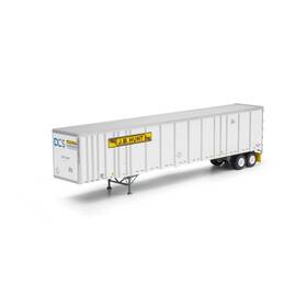Ath72824 Athearn Ho 53ft Wabash Plate Trailer Jbhz #36849 Vehicles