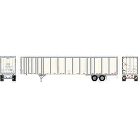 Ath72828 Athearn Ho 53ft Wabash Plate Trailer Own/operator #f38160 Vehicles