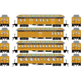 Ath84844 Athearn Nib Ho Rio Grande Overland Set Rpo Combine Coach Business Car