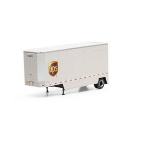 Ath90208 Athearn Ho Rtr 28ft Drop Sill Trailer Ups With Shield #202017 Vehicles