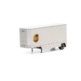 Ath90209 Athearn Ho Rtr 28ft Drop Sill Trailer Ups With Shield #292246 Vehicles