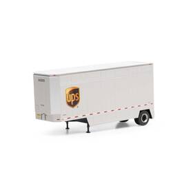 Ath90211 Athearn Ho Rtr 28ft Drop Sill Trailer Ups With Shield #343829 Vehicles