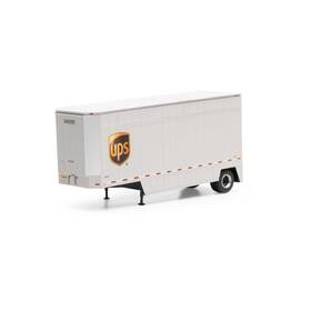 Ath90212 Athearn Ho Rtr 28ft Drop Sill Trailer Ups With Shield #348292 Vehicles