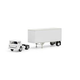 Ath90991 Athearn Ho Rtr Ford C/28ft Trailer Owner Operator Vehicles