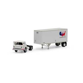 Ath90993 Athearn Ho Rtr Ford C/28ft Trailer Anr Freight System Vehicles