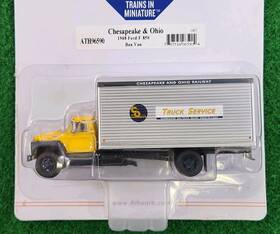Ath96590 Athearn Rtr Ho Chesapeake And Ohio 1968 Ford F-850 Box Van Brand New