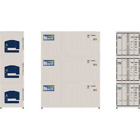Ath17731 Athearn N 20foot Reefer Container Cgm 3 Vehicles