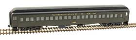 20006171 Atlas Ho Scale Heavyweight Paired Window Coach Chesapeake And Ohio C&o #703