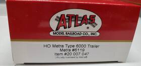 20007047 Atlas Metra Chicago Coach #6119 Commuter 6000 Trailer #20007047 Ho Scale 20007047 Atlas Metra Chicago Coach #6119 Commuter 6000 Trailer #20007047 Ho Scale